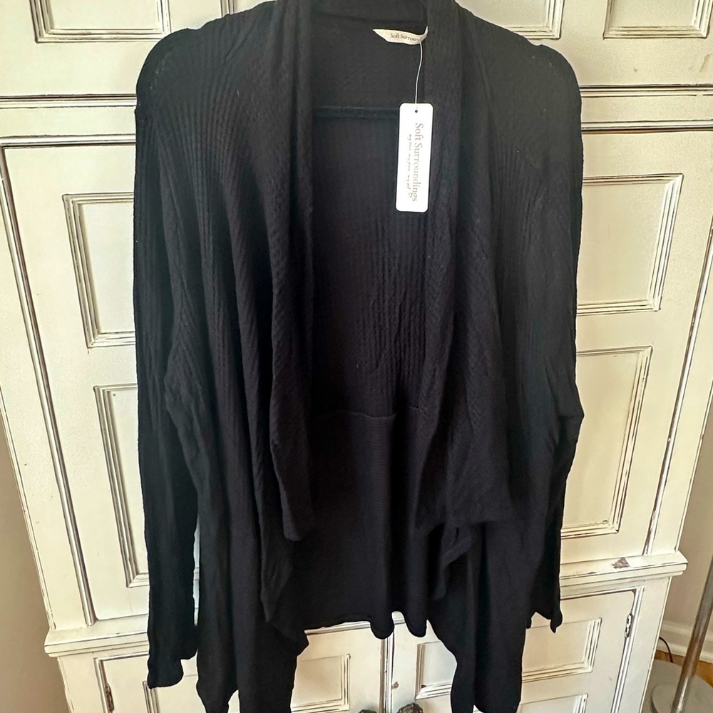 Soft Surroundings Waffle Cardi